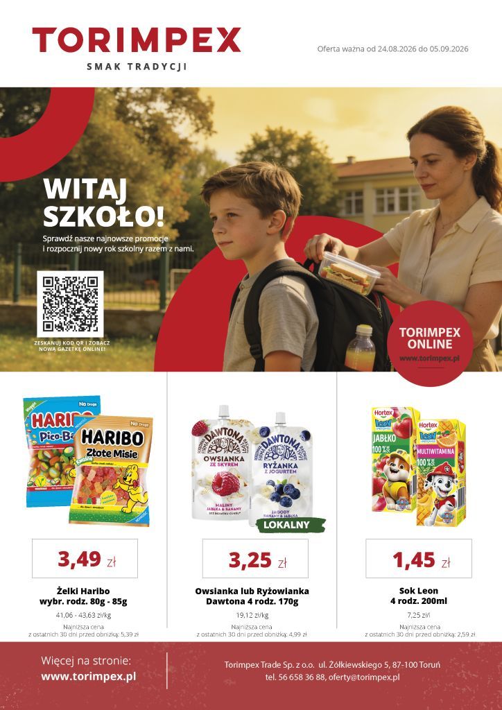 Gazetka promocyjna - produkty w promocji – Torimpex Toruń