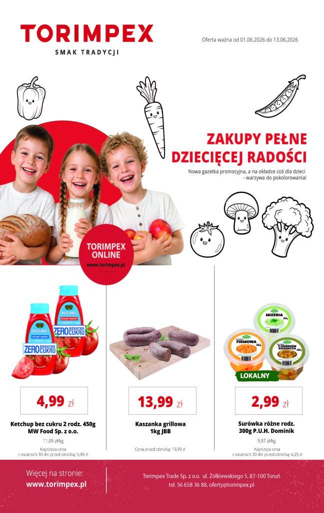 Gazetka promocyjna - produkty w promocji – Torimpex Toruń