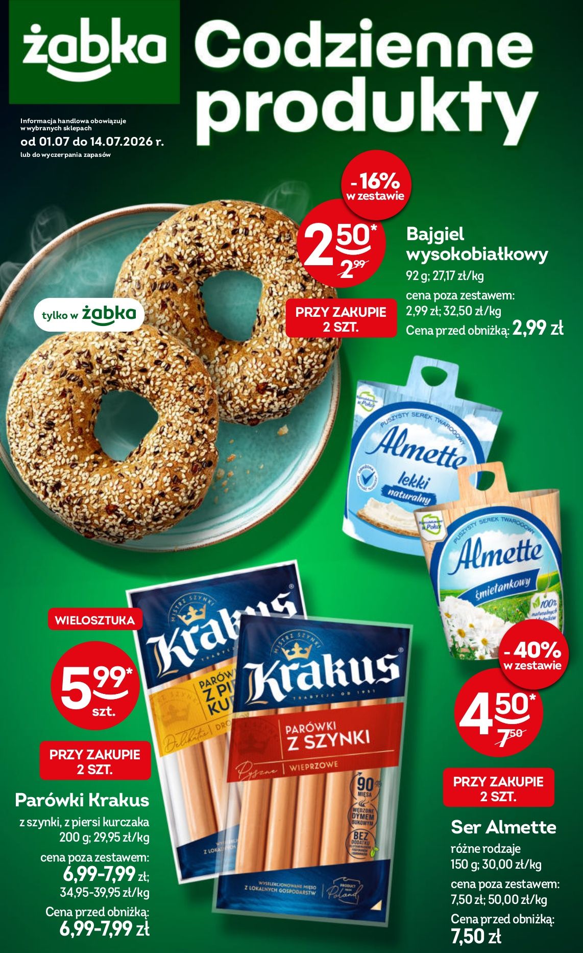 Najnowsze promocje spożywcze w sklepach Żabka