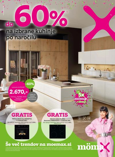 Do -60% na izbrane kuhinje po naročilu