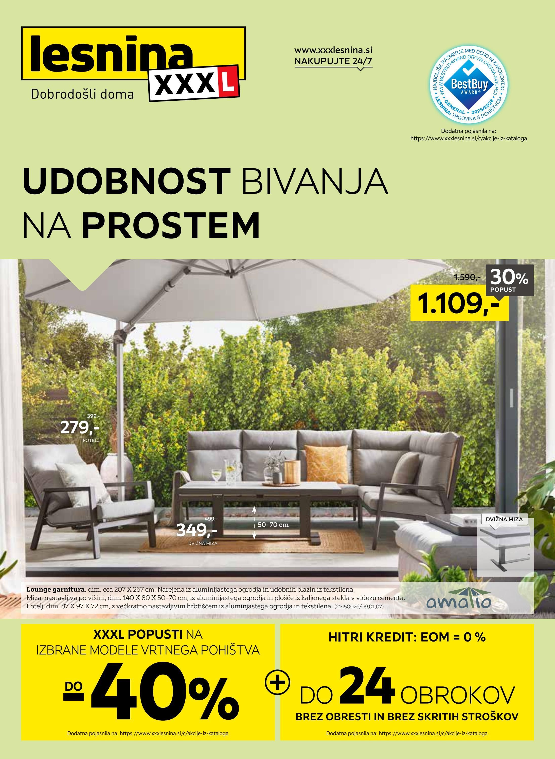 Udobnost bivanja na prostem
