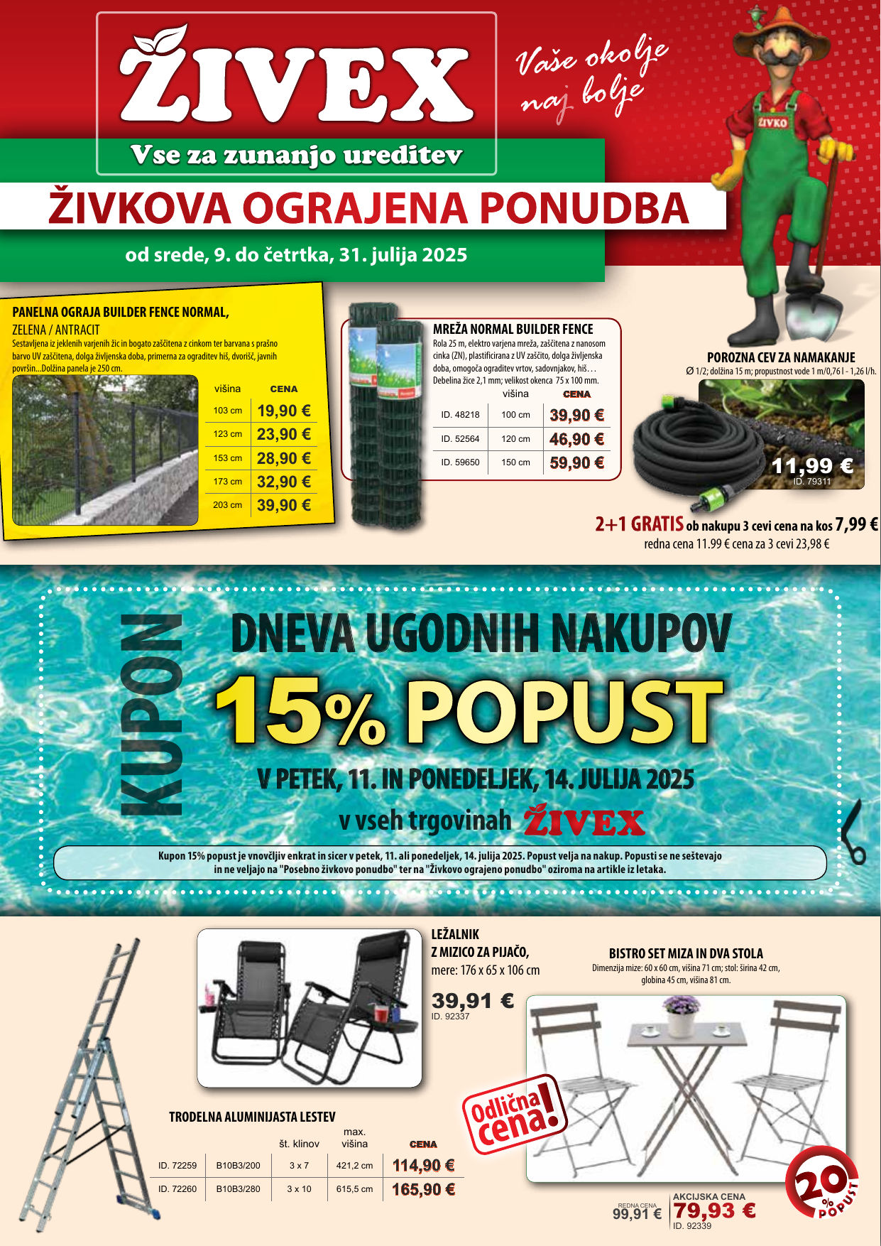 Izšel je nov letak Živkove ograjene cene julij 2025/2