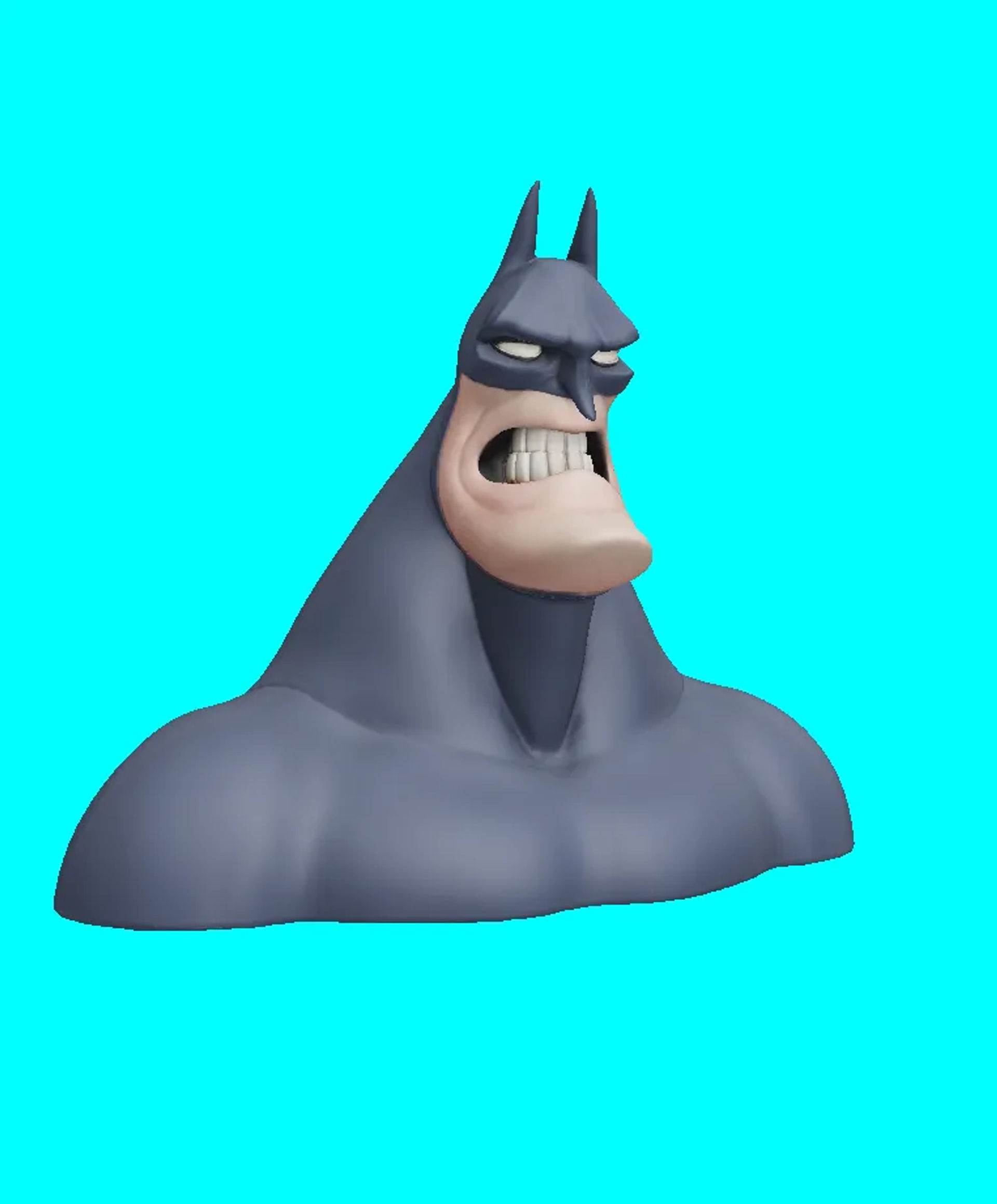 batman bust fanart