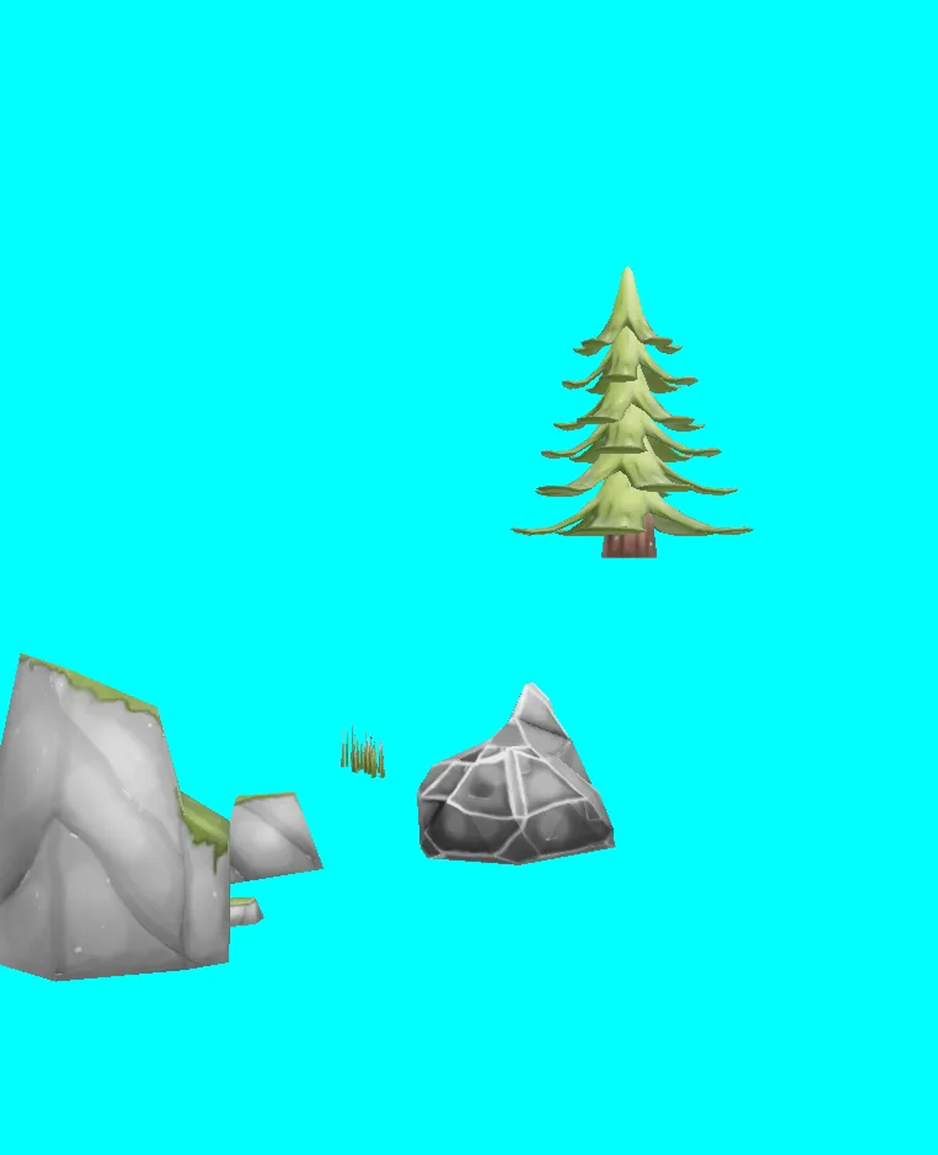 hand painted forest assets