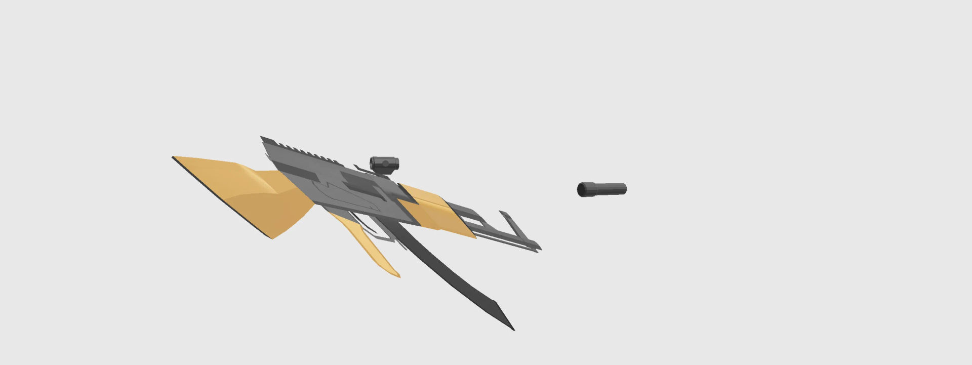 low poly ak 47