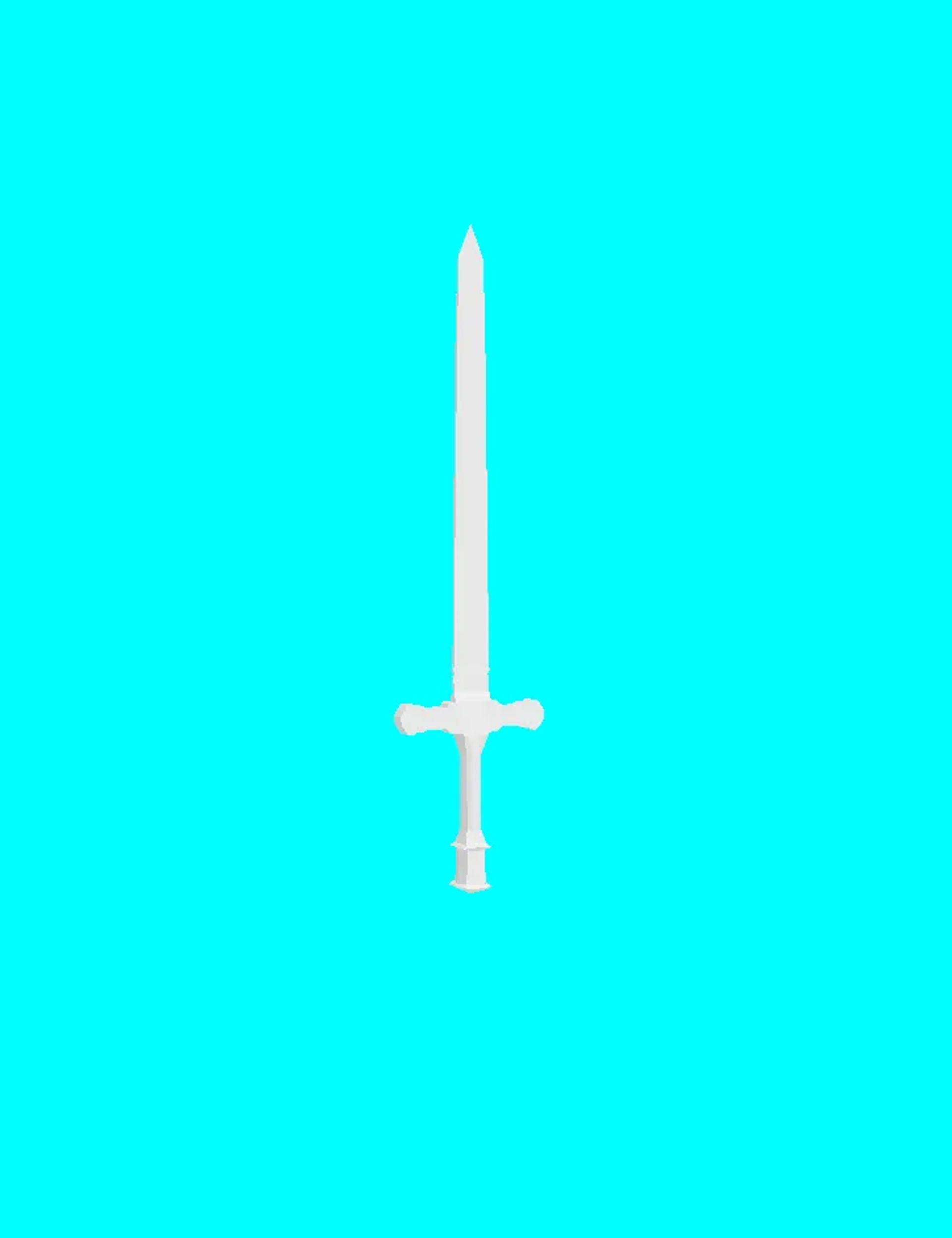 low poly sword free