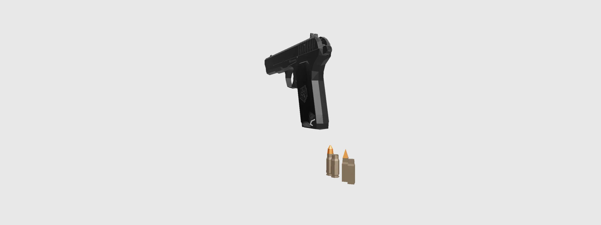 low poly tt 33 tokarev