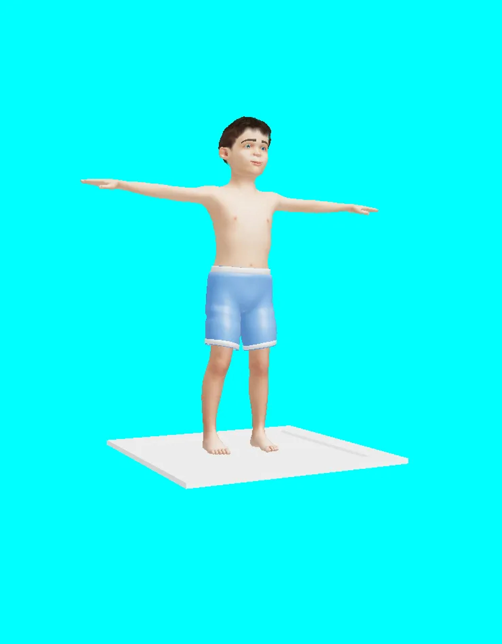 simple 3d boy character