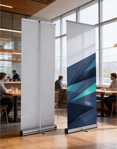Kakémono enrouleur ROLLACE 080 Walomo 80x200cm pour salon professionnel