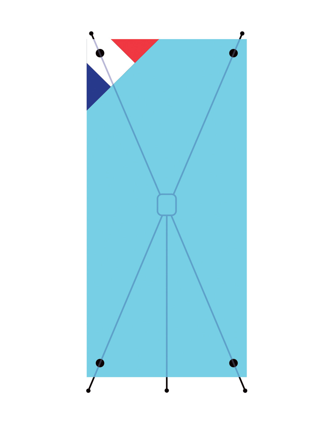Affiche pour X : 80 x 180 cm personnalisé Paynelia