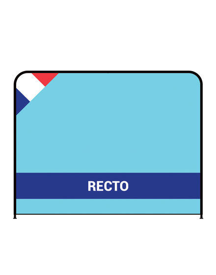 Habillage recto imprimé en numérique