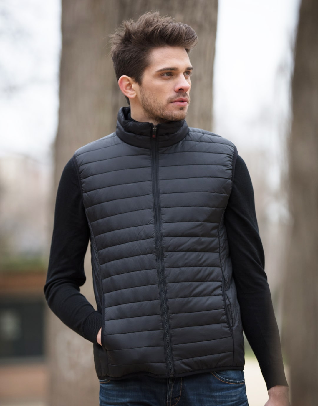 Bodywarmer doudoune Nylon Mat