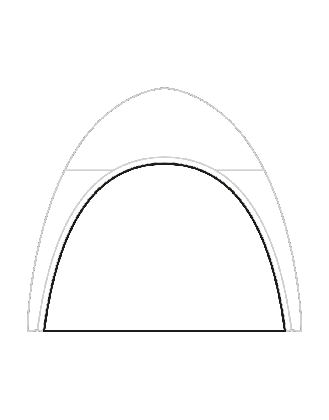 4 portes blanches REGULAR pour U-TENT500