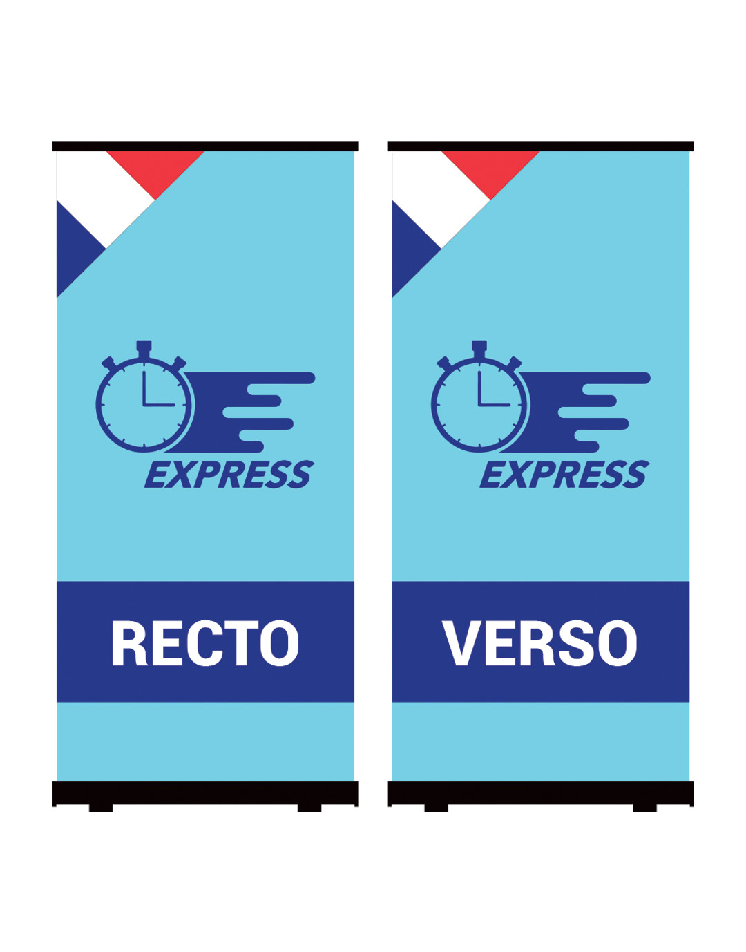 2 AFFICHES BÂCHE M1 / EXPRESS 4 JOURS