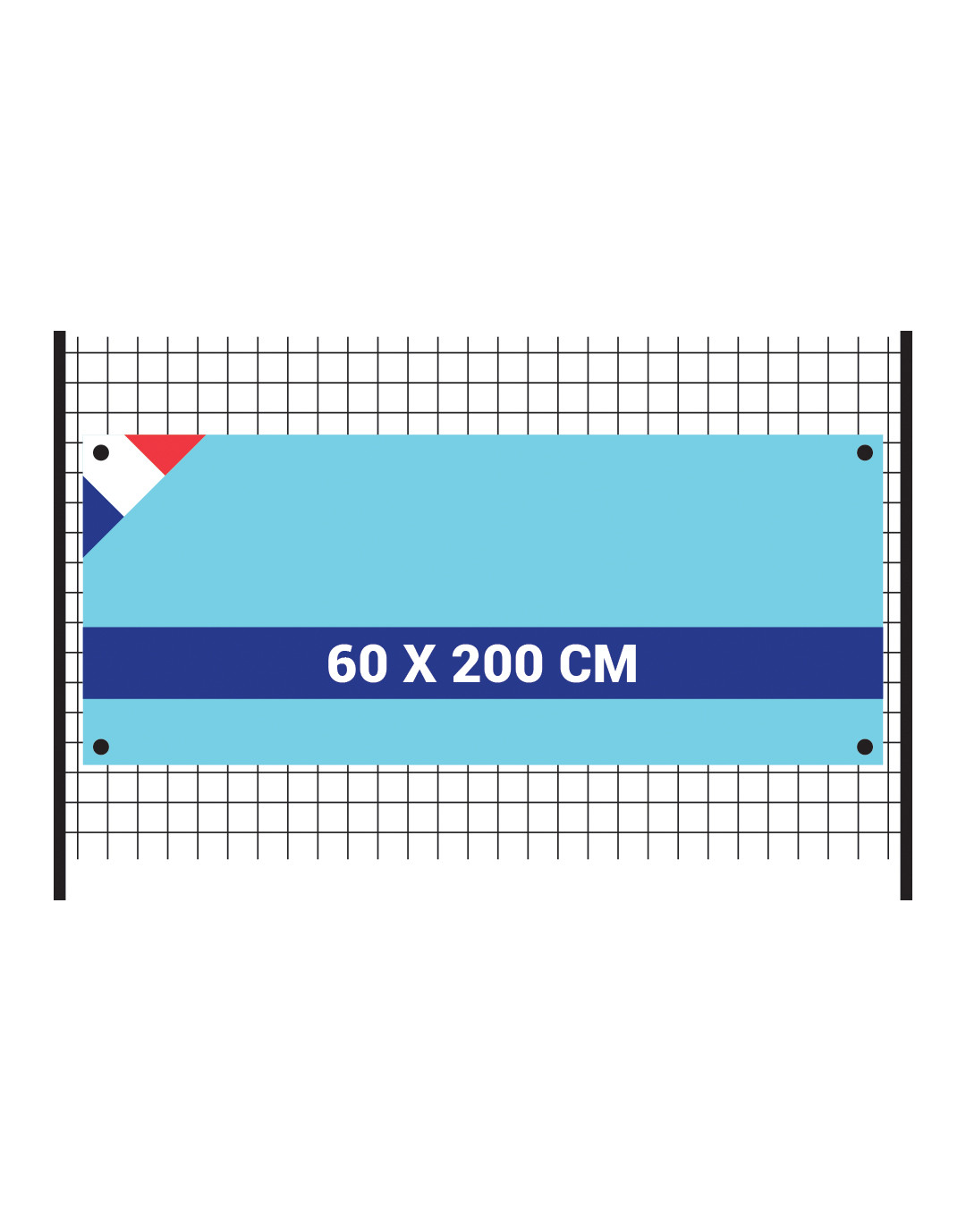 Banderole 60x200cm en PVC 440g/m²