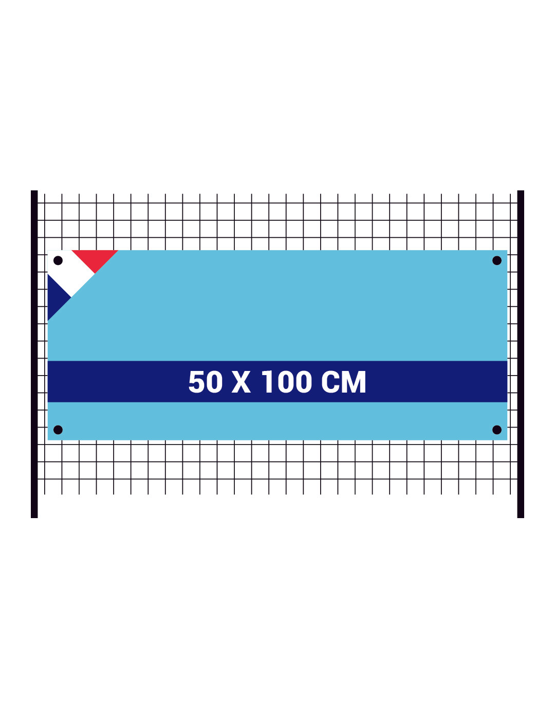 Banderole 50x100cm en Oxford 175g/m²