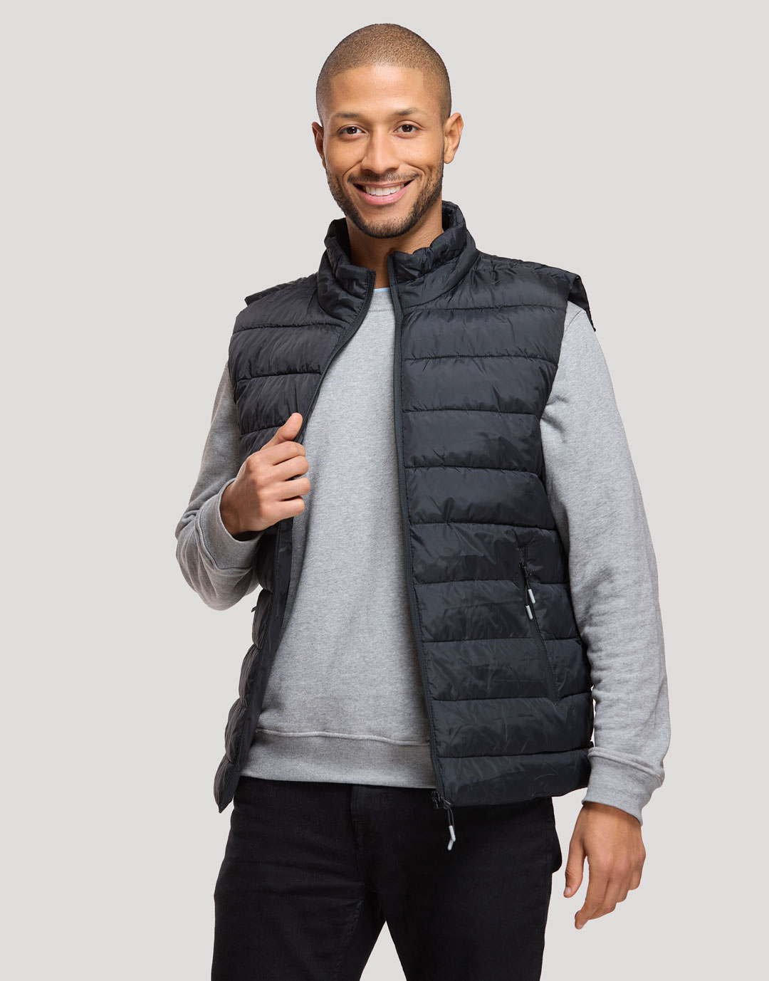 Bodywarmer Doudoune Homme coupe droite