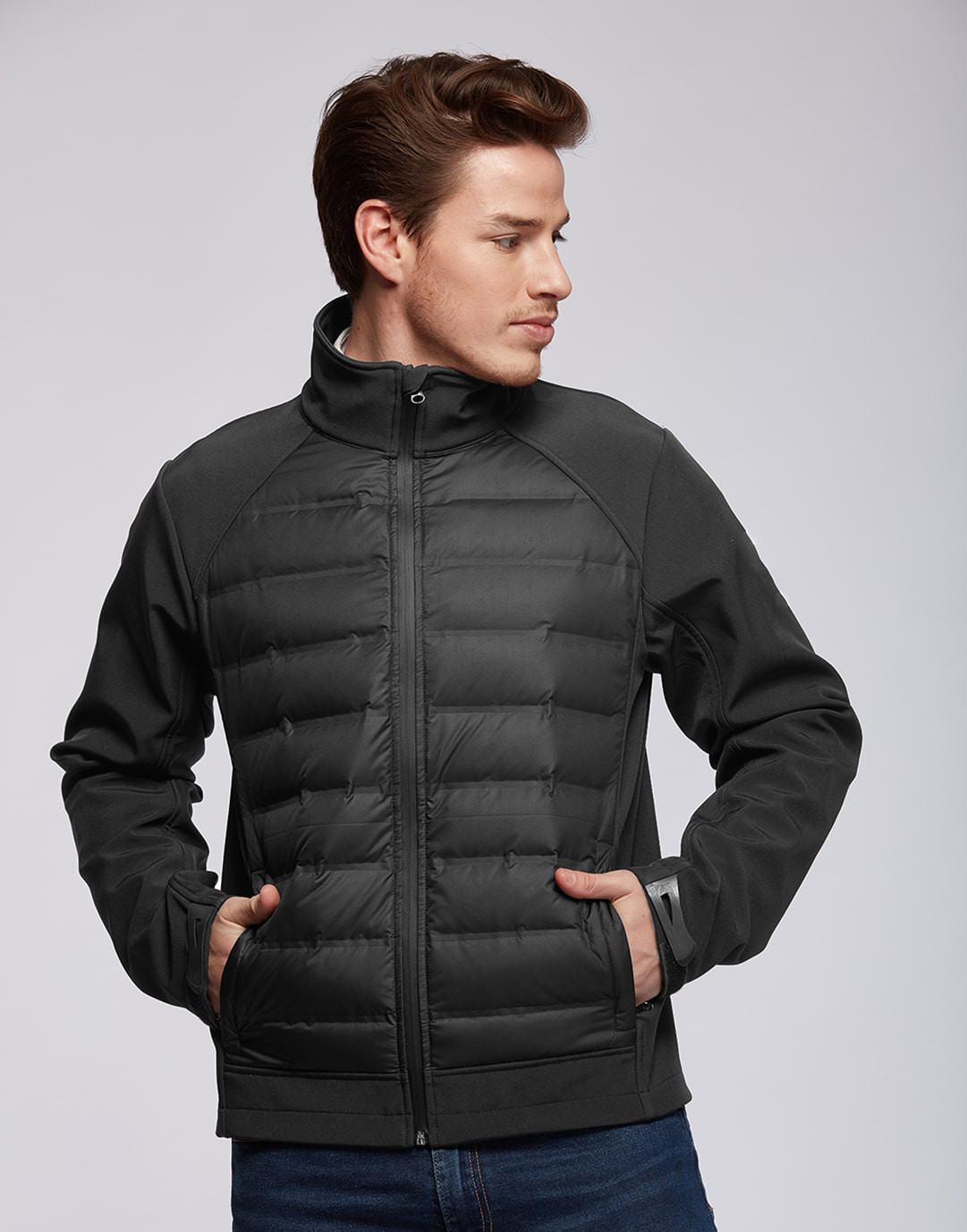 Blouson hybride softshell/doudoune personnalisé Paynelia