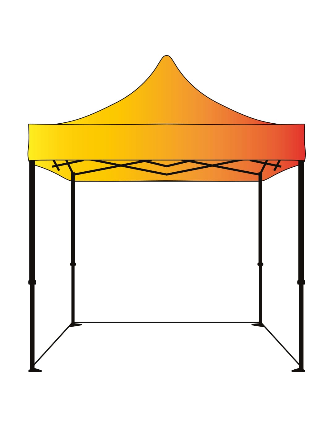 Toit polyester imprimé en sublimation