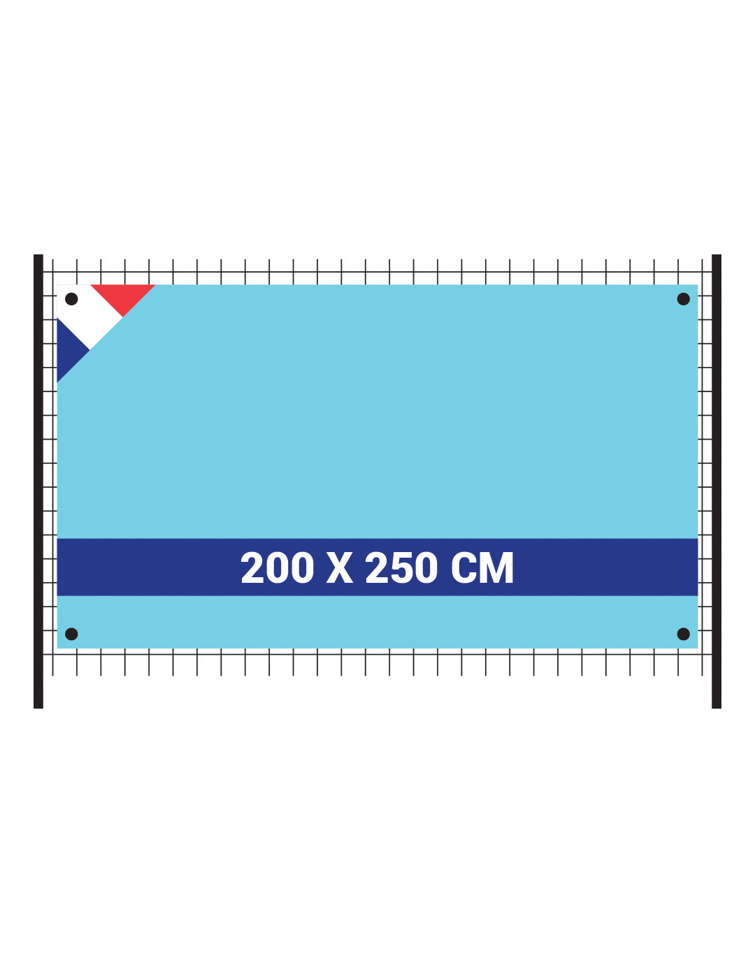 Banderole 230g/m² anti-feu B1 200x250cm