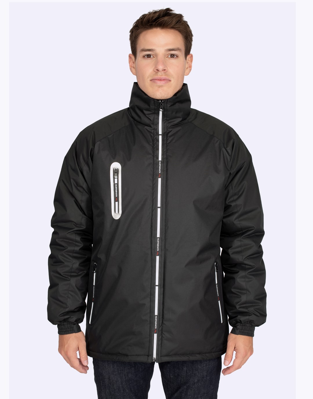 Blouson unisexe à zip brandé