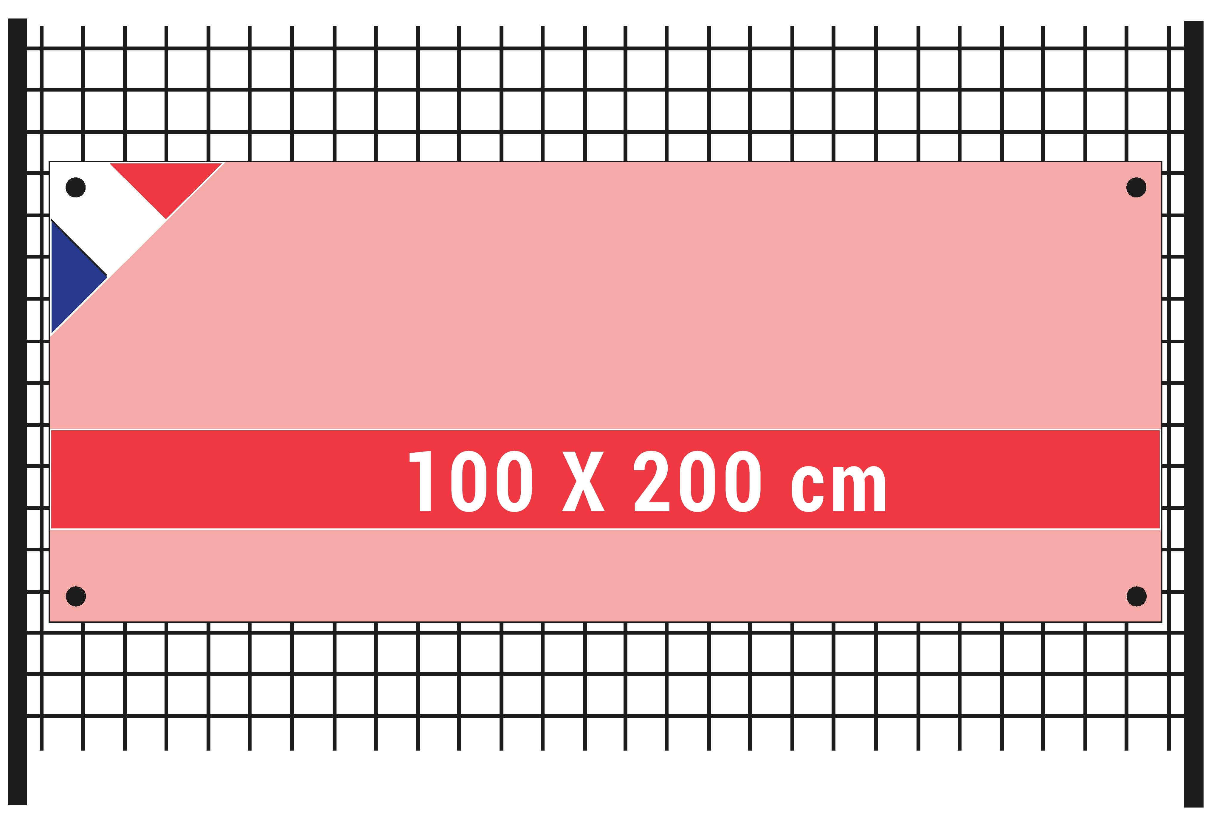 Banderole 100x200cm en Intissée 120 g/m²
