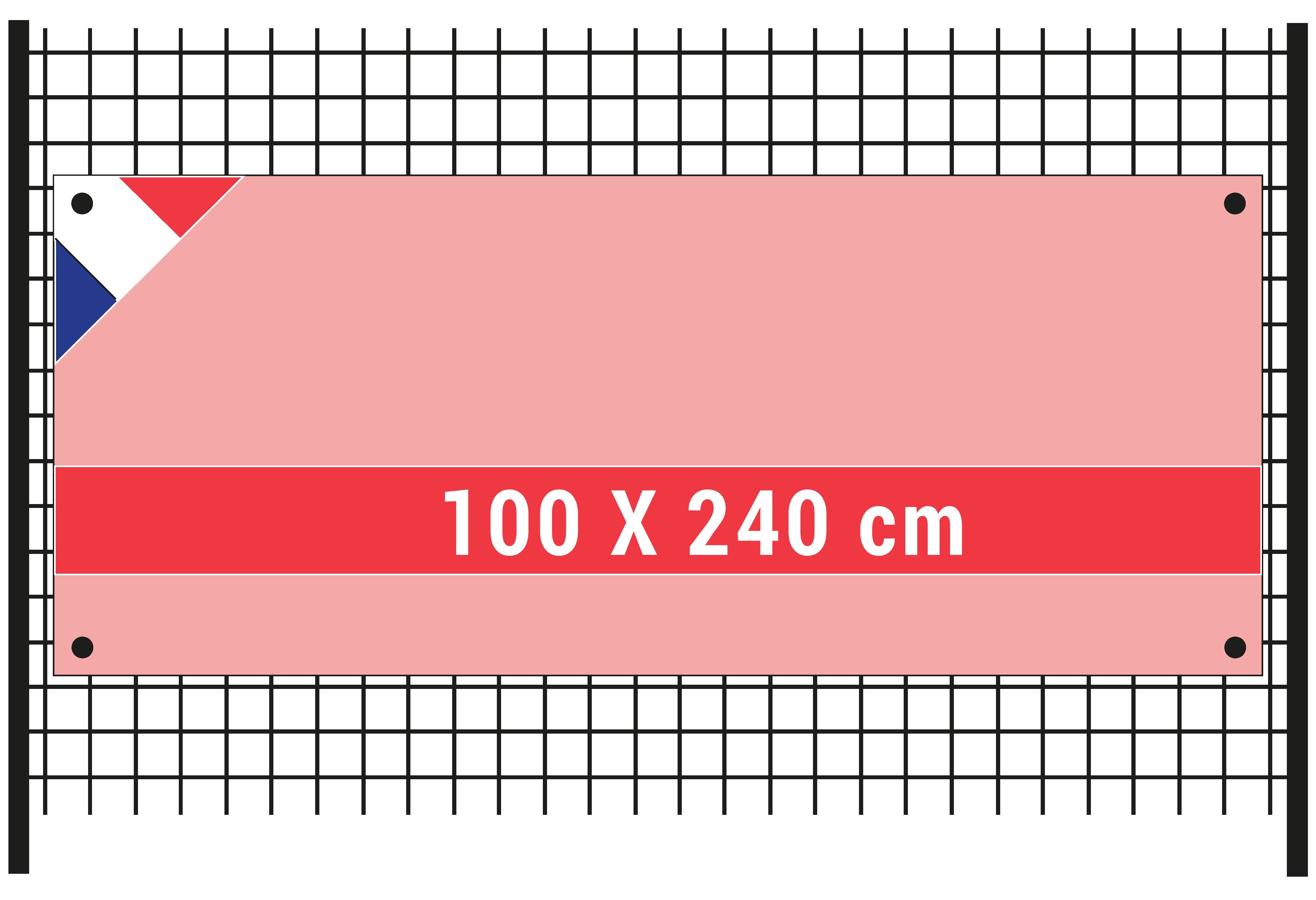 Banderole 100x240cm en Intissée 120 g/m²