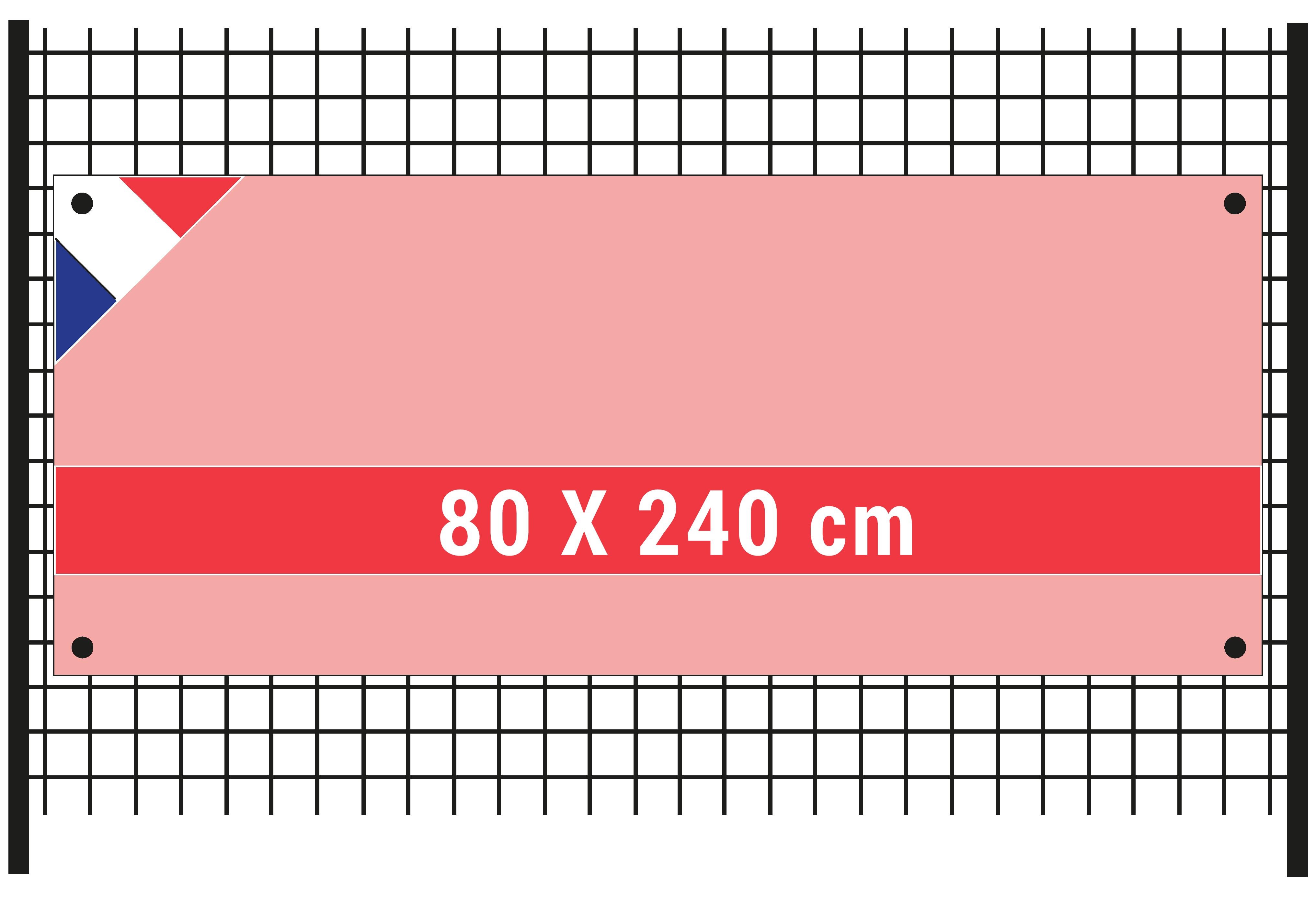 Banderole 80x240cm en Intissée 120 g/m²