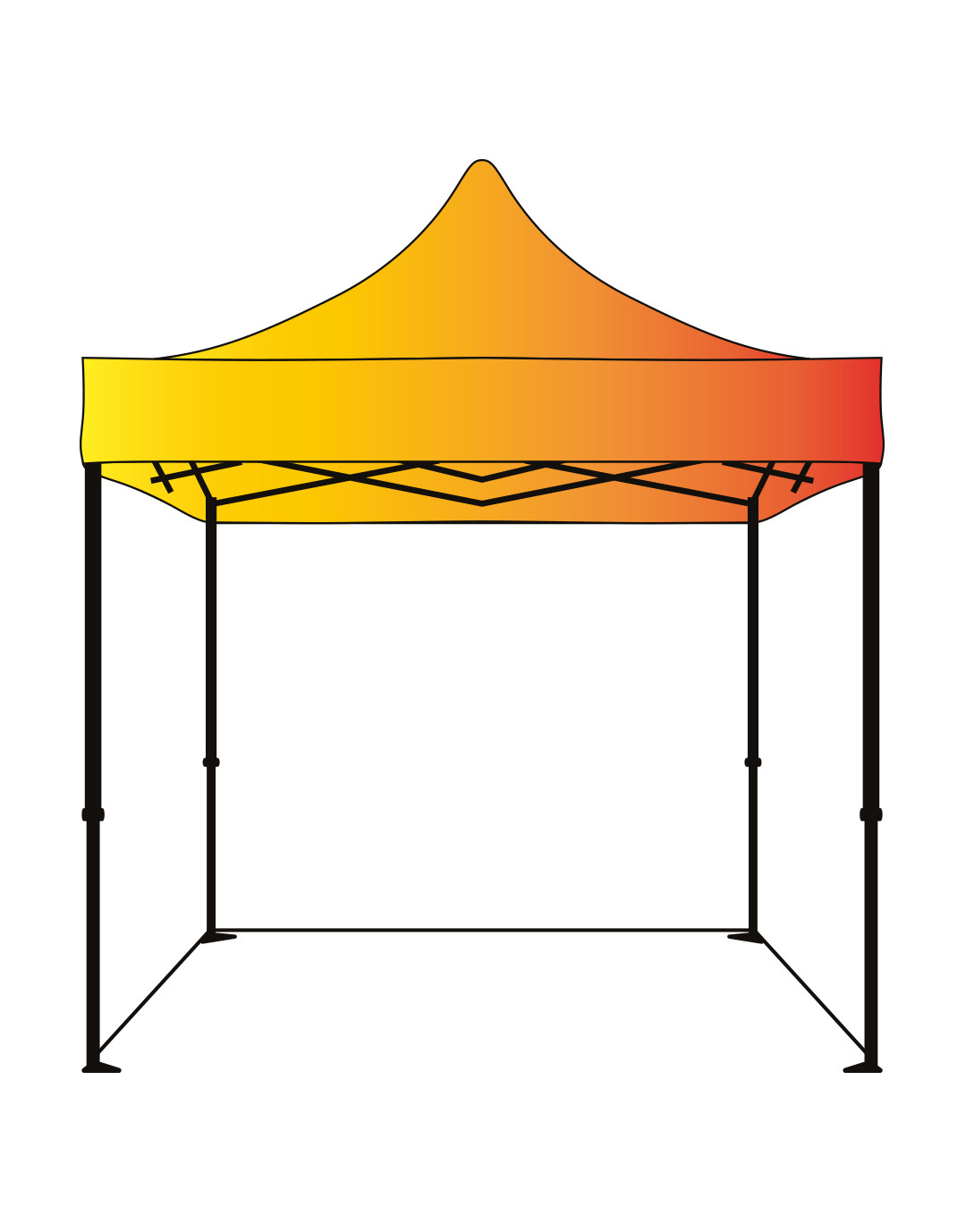 Toit polyester imprimé en sublimation