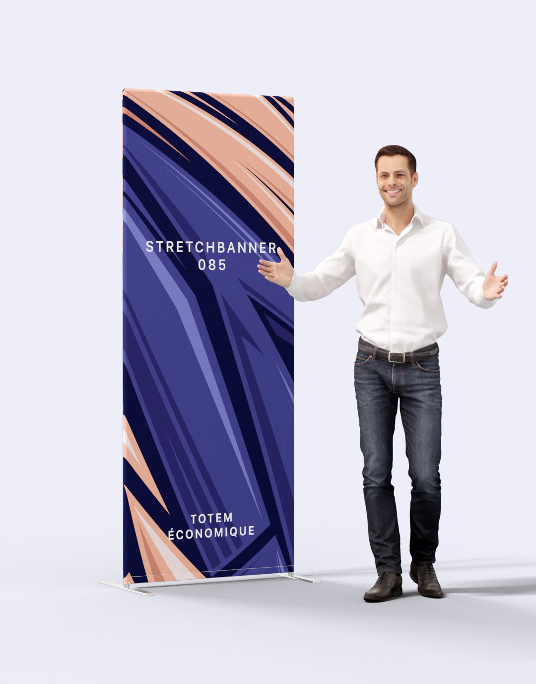Stand alu 85x200cm avec sac de transp.