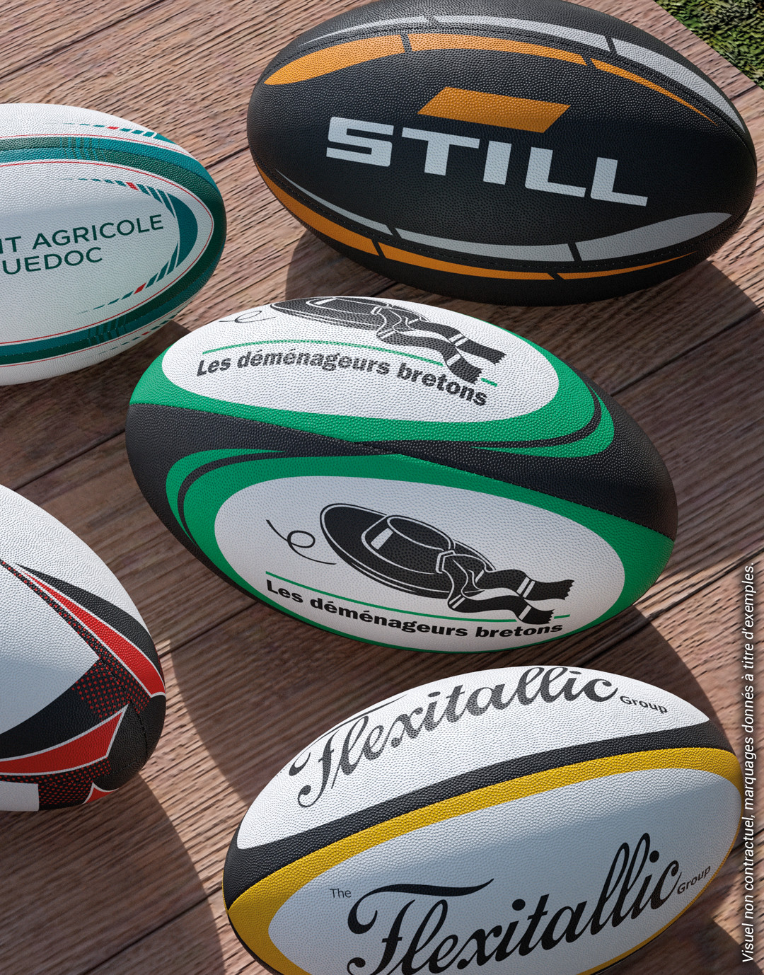 Mini ballon Rugby 16 cm - import avion