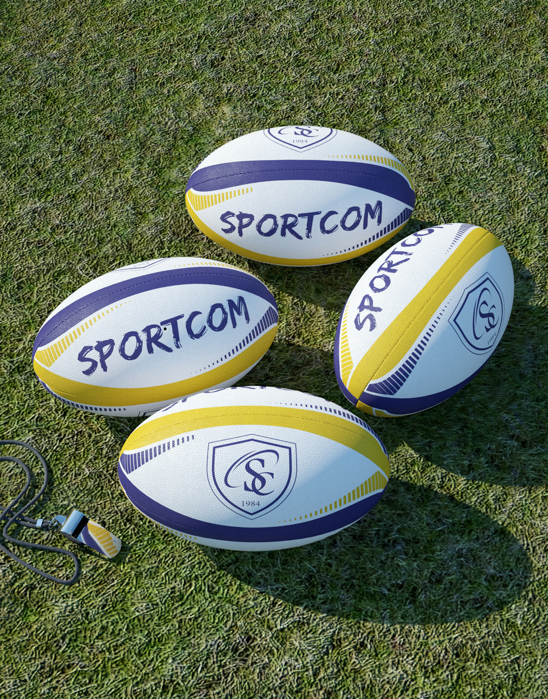 Ballon Rugby 21cm à picot -import avion