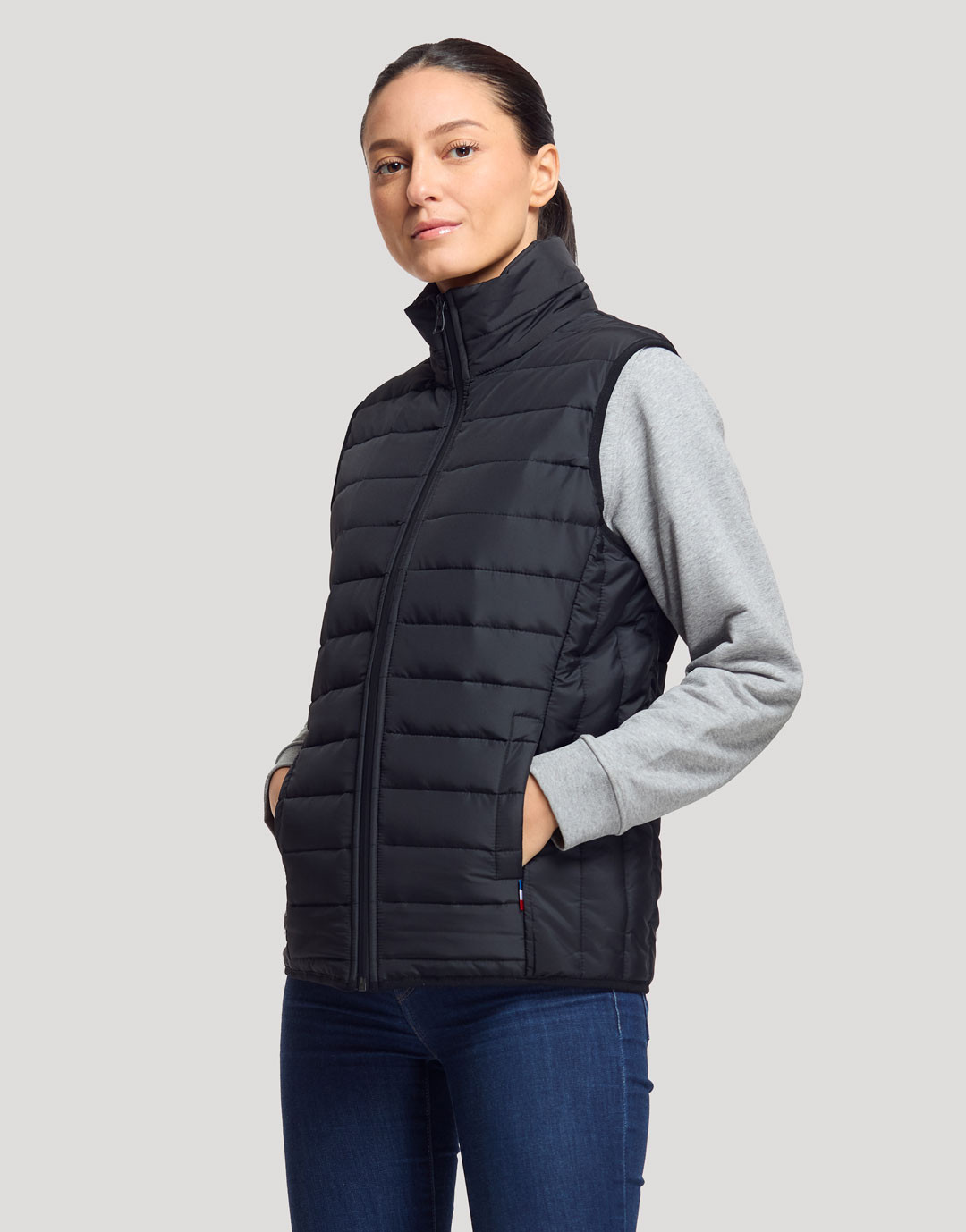 Bodywarmer Doudoune F Made in France personnalisé Paynelia