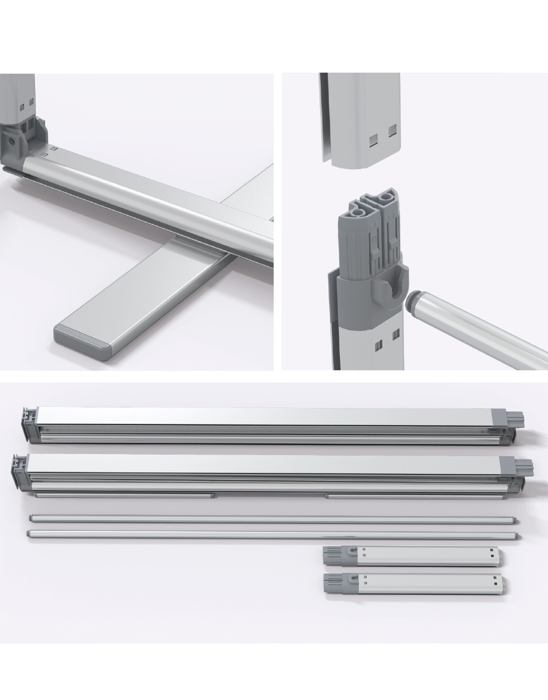 Stand nomade en cadre alu 240x230cm