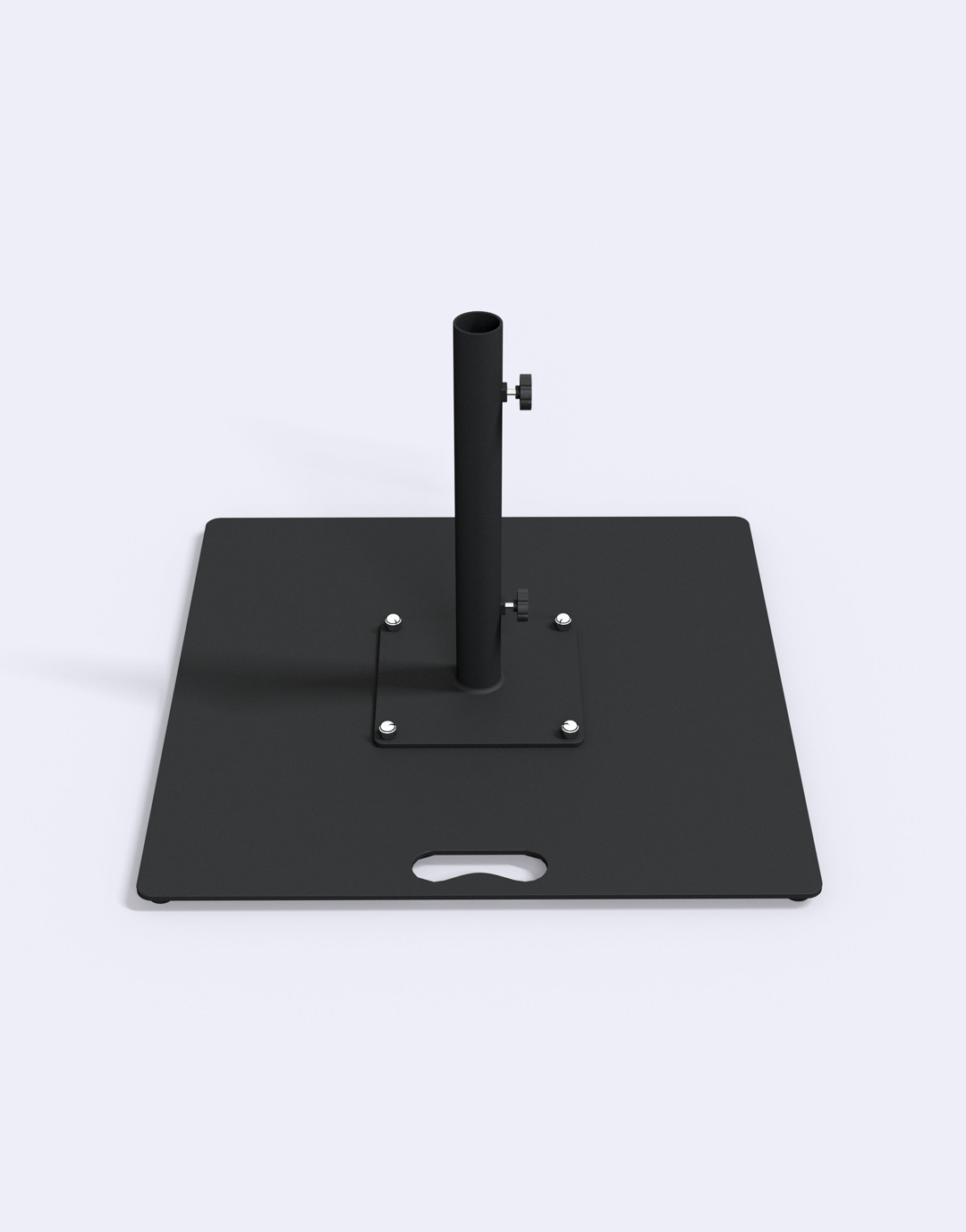 Plaque acier avec tube 40cm hauteur