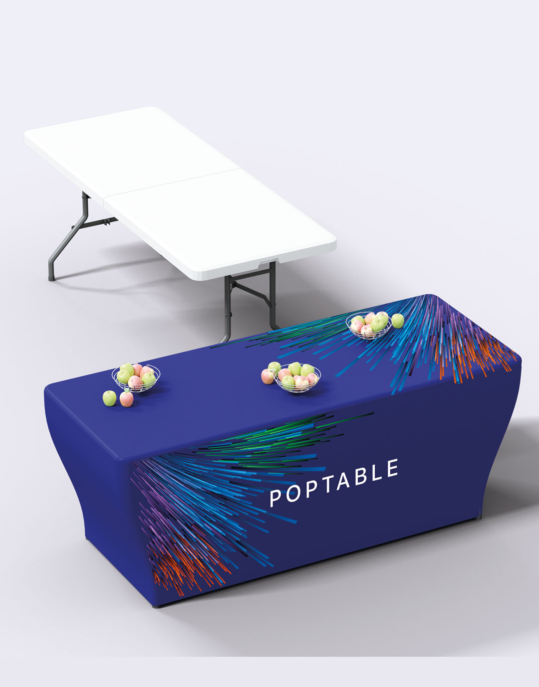 Table pliante rectangulaire 180*70*74 personnalisé Paynelia